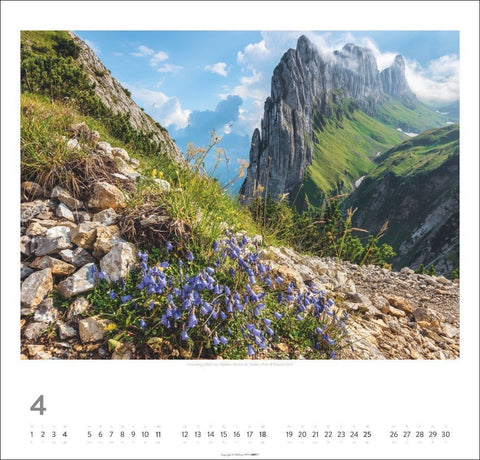 Schweiz Kalender 2027 - Schönste Landschaften und Ansichten