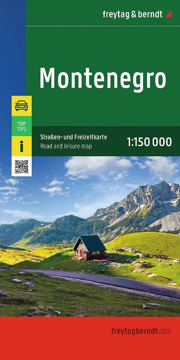 freytag & berndt Straßenkarte Montenegro 1:150.000