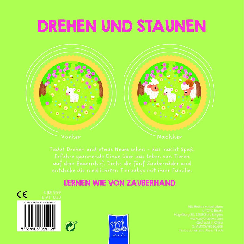 Drehen und Staunen - Bauernhoftiere (Rückseite)