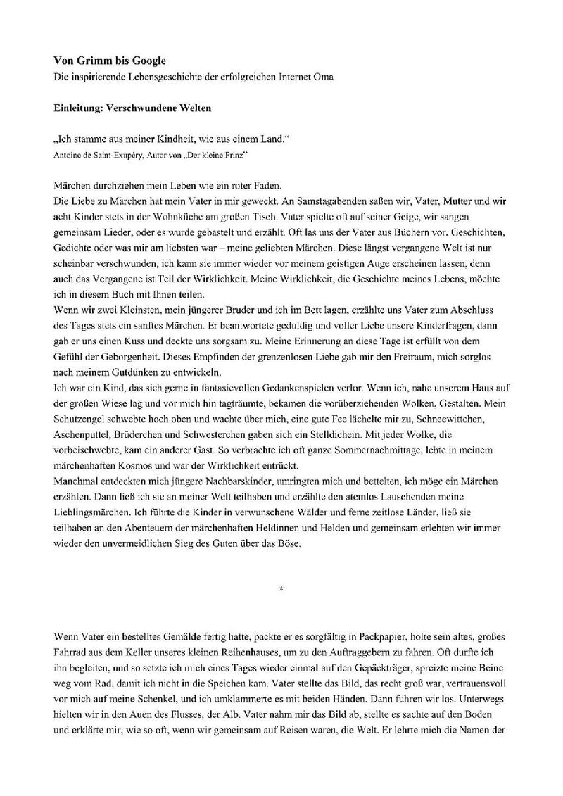 Mein Leben ist (k)ein Märchen (Innenansicht)