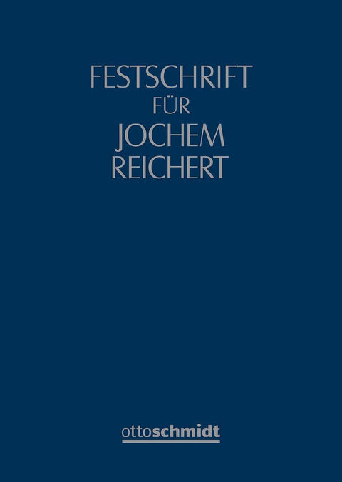 Festschrift für Jochem Reichert zum 70. Geburtstag