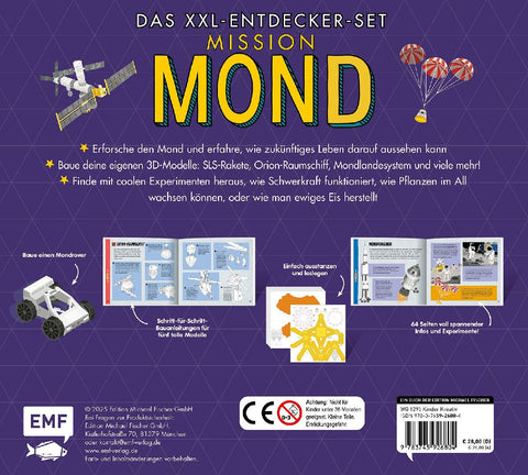 Das XXL-Entdecker-Set - Mission Mond: 5 Modelle zum Selberbauen, Sachbuch, Experimente und Rakete