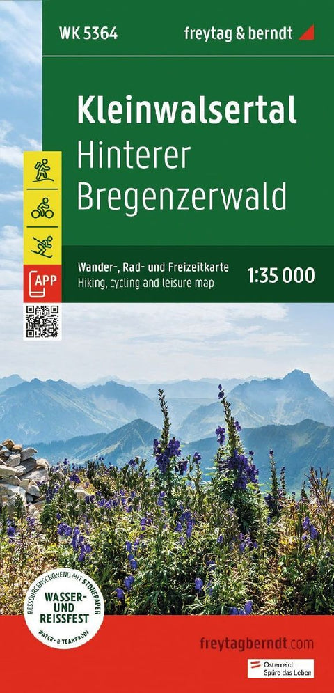 freytag & berndt Wanderkarte WK 5364 Kleinwalsertal, Hinterer Bregenzerwald 1:35.000