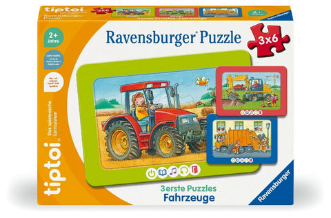 tiptoi® 3 erste Puzzles: Fahrzeuge - 3x6 Teile