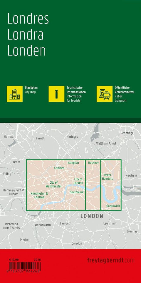 London, Stadtplan 1:10.000, freytag & berndt