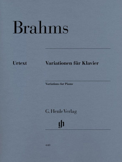 Brahms, Johannes - Variationen für Klavier
