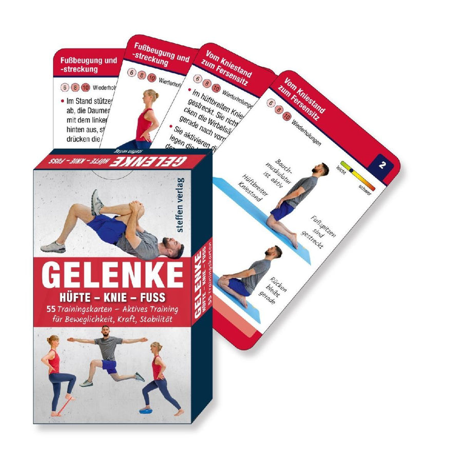 Trainingskarten Gelenke: Hüfte - Knie - Fuß