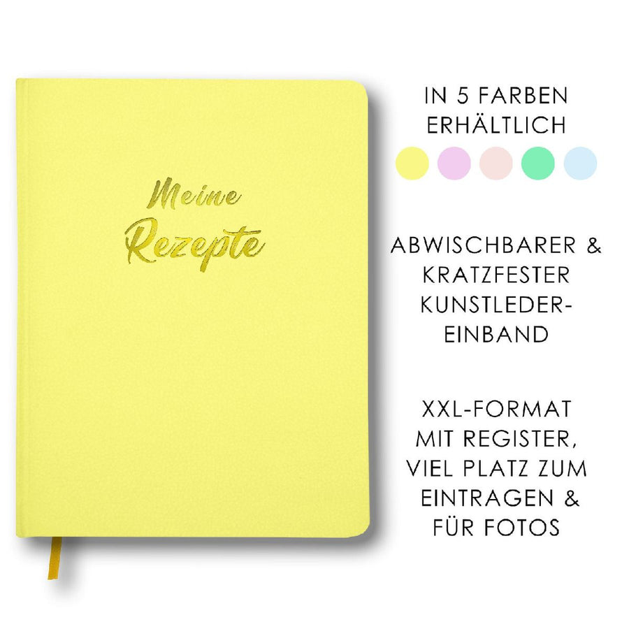 Meine Rezepte zitronengelb