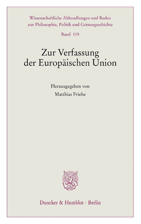 Zur Verfassung der Europäischen Union