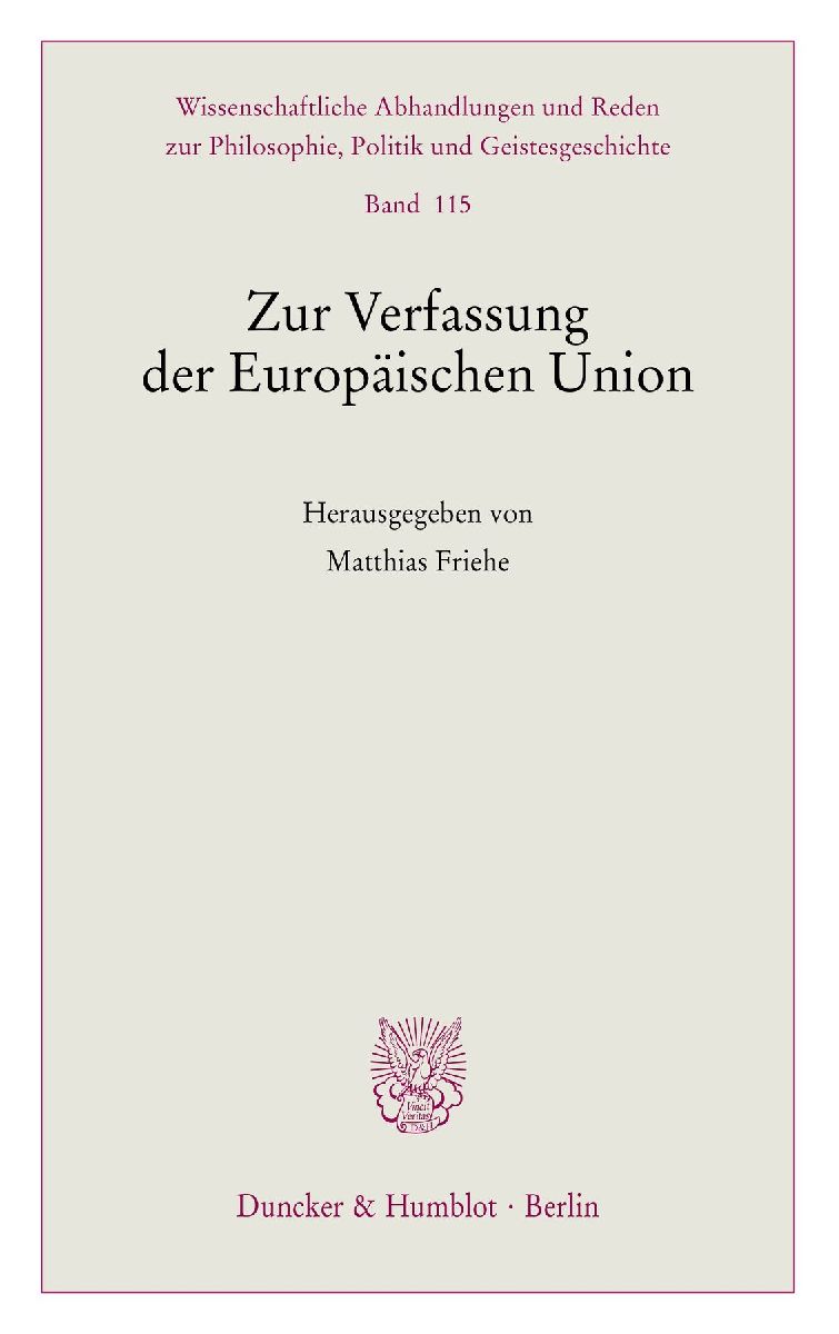 Zur Verfassung der Europäischen Union