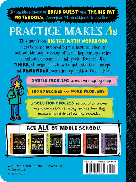 The Big Fat Middle School Math Workbook