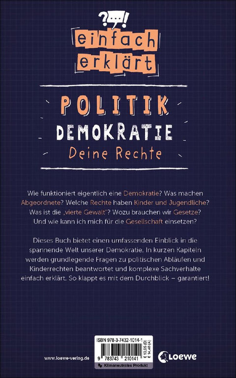 Einfach erklärt - Politik - Demokratie - Deine Rechte