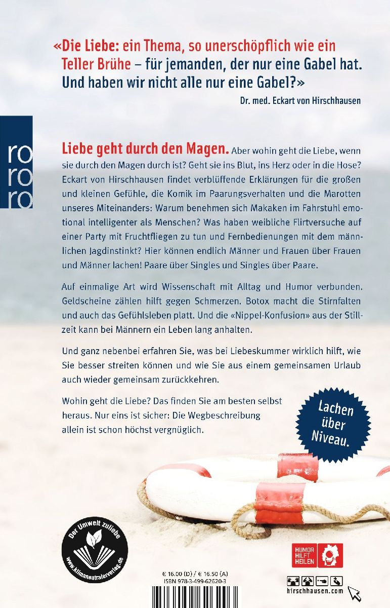 Wohin geht die Liebe, wenn sie durch den Magen durch ist? (Rückseite)