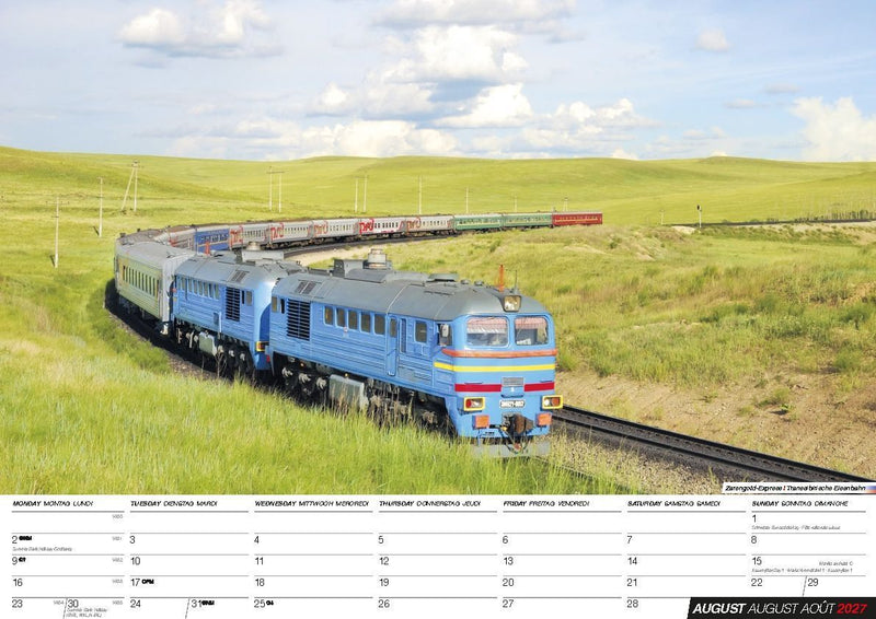 Eisenbahn Kalender 2027 - Der Eisenbahnkalender (Innenansicht)