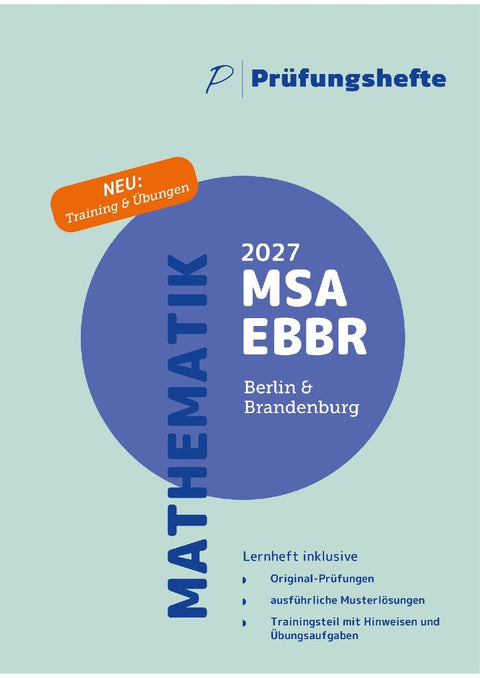 Prüfungsheft & Training - 2027 Mathematik MSA und eBBR - Berlin und Brandenburg