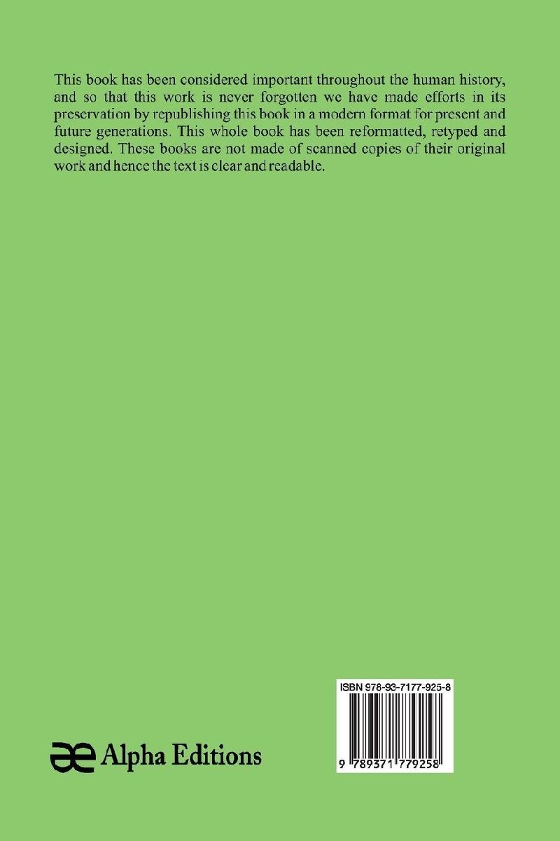 An Introduction To Entomology (Rückseite)