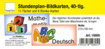 Stundenplan-Bildkarten aus Pappe, 40-tlg.