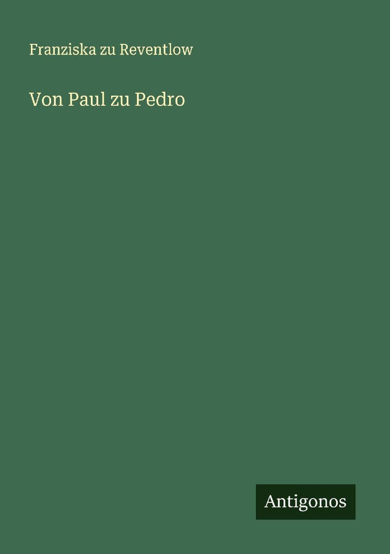 Von Paul zu Pedro