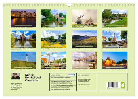 Das ist Nordholland! Querformat (Wandkalender 2026 DIN A3 quer), CALVENDO Monatskalender