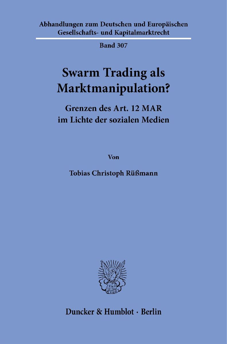 Swarm Trading als Marktmanipulation?
