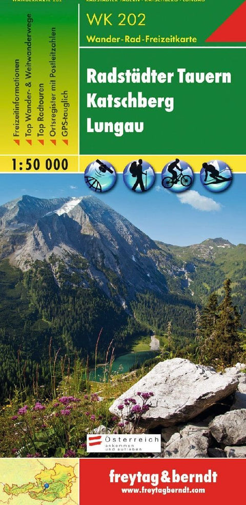 Radstädter Tauern. Katschberg. Lungau 1 : 50 000. WK 202