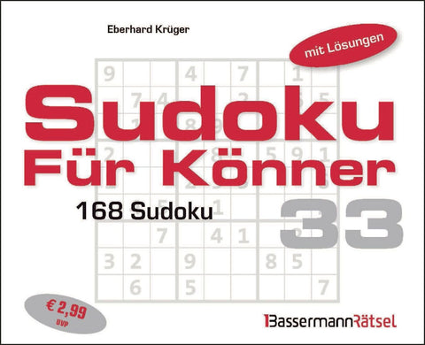 Sudoku für Könner 33 (5 Exemplare à 2,99 EUR)