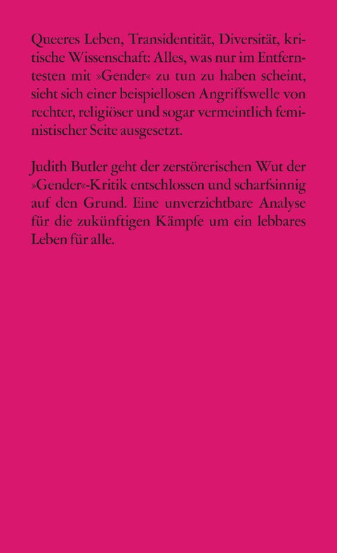 Wer hat Angst vor Gender?