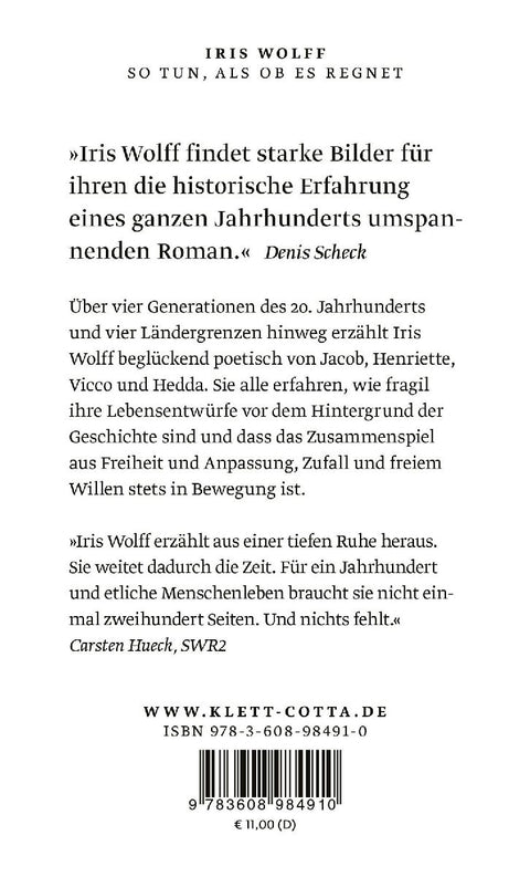 So tun, als ob es regnet