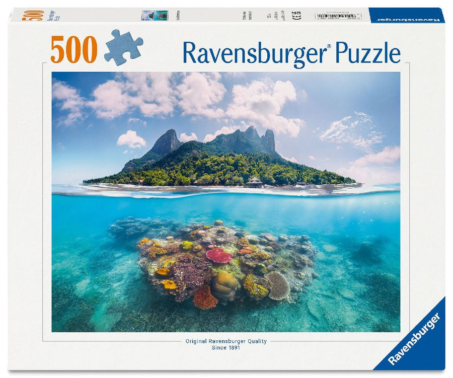 Erwachsenenpuzzle 500 Teile - Insel und Korallenwelt