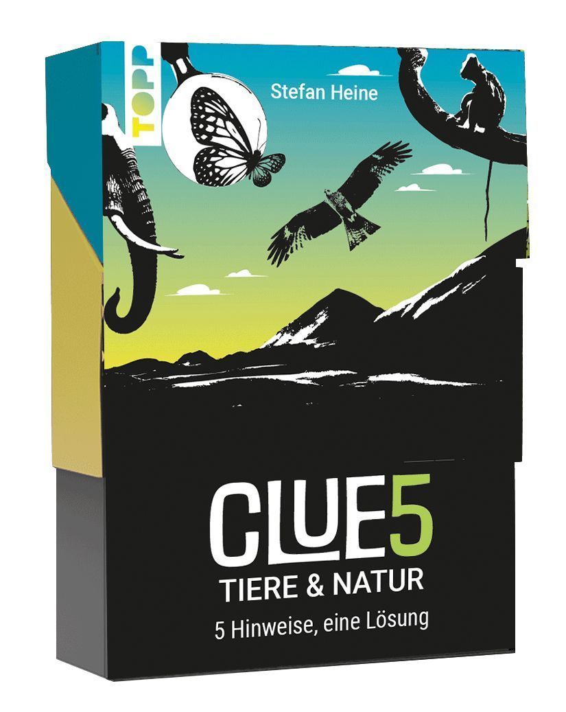 CLUE5 #Tiere. 5 Hinweise, nur eine Lösung. Das Trend-Quiz für deine Tasche