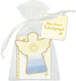 Holzengel mit Büchlein - Mein kleiner Schutzengel