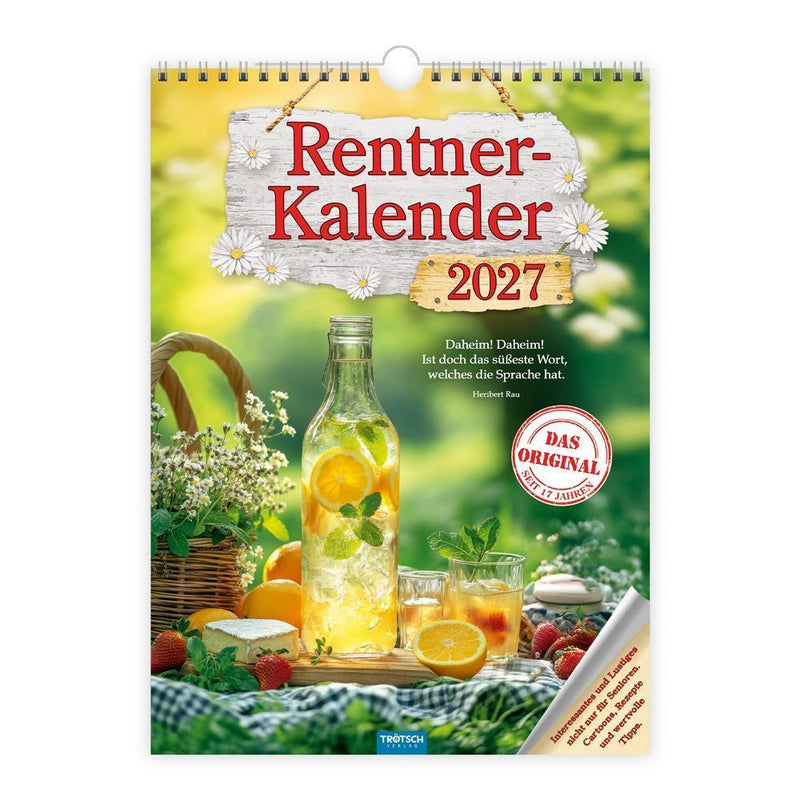 TRÖTSCH - Classickalender Rentnerkalender 2027