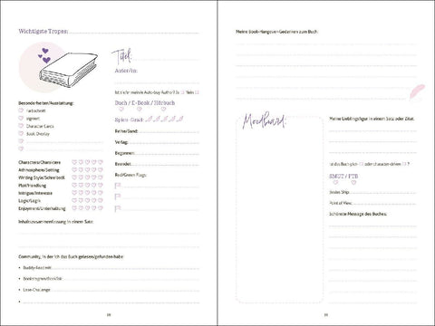 Mein Buchjournal. One Book a Day keeps reality away