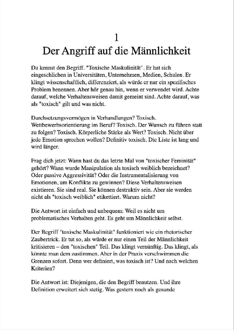 DAS MASKULINE SELBST (Innenansicht)