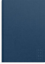 Burde Notizbuch Textil dunkelblau liniert A4