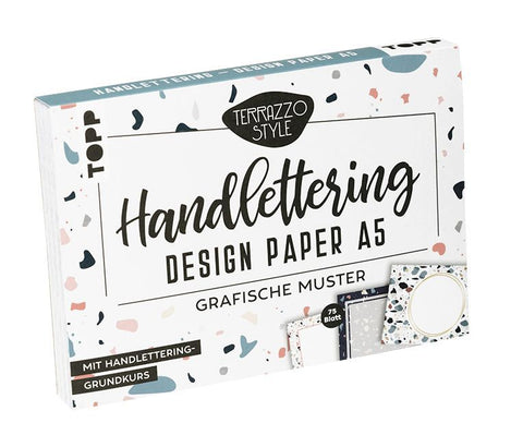 Handlettering Design Paper Block Terrazzo A5