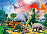 Unter Dinosauriern. Puzzle 100 Teile XXL (Innenansicht)