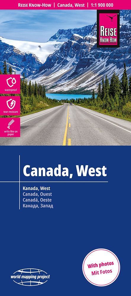 Reise Know-How Landkarte Kanada, West | Canada, West (1:1.900.000)