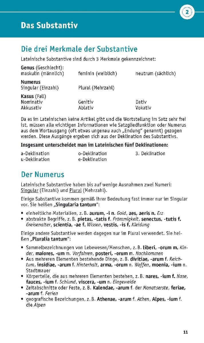 PONS Grammatik kurz & bündig Latein (Innenansicht)