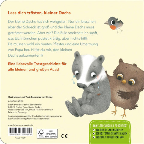 "Ich hab ein großes Aua", sagt der kleine Dachs (Trost-Buch)
