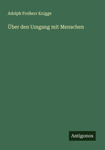 Über den Umgang mit Menschen