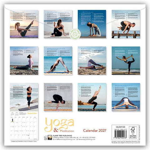 Yoga & Meditation 2027 - Original Flame Tree Publishing-Kalender [Kalender]