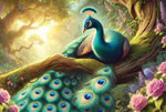 Holzpuzzle - Mystischer Pfau 505 Teile