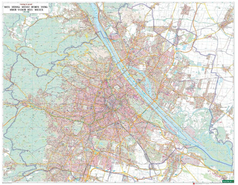 freytag & berndt Poster Wien Gesamtplan 1:25.000