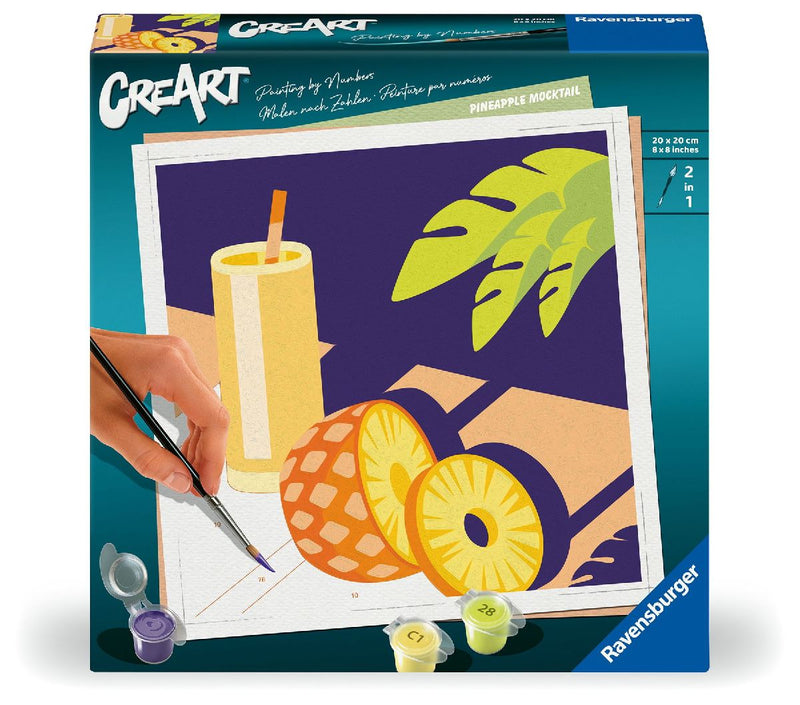 CreArt, Malen nach Zahlen Adults Trend - Mocktail Ananas