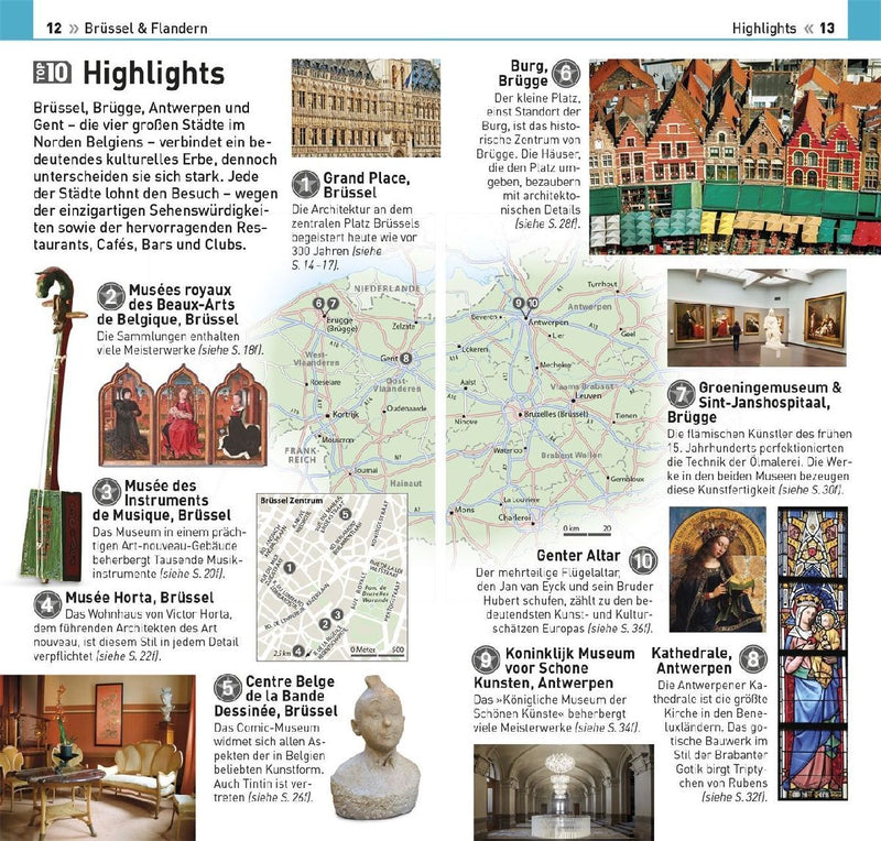 TOP10 Reiseführer Brüssel & Flandern (Innenansicht)