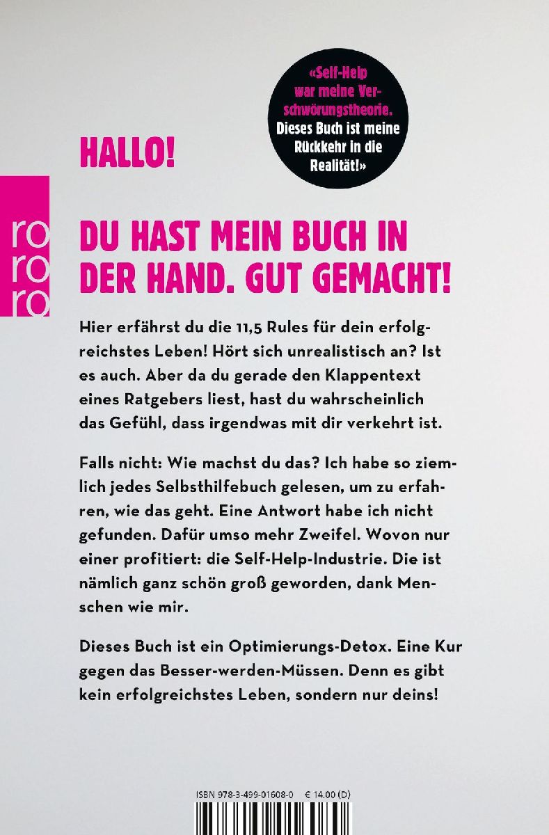 11,5 Rules für dein erfolgreichstes Leben (Rückseite)