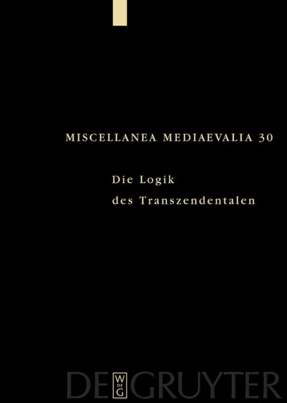 Die Logik des Transzendentalen