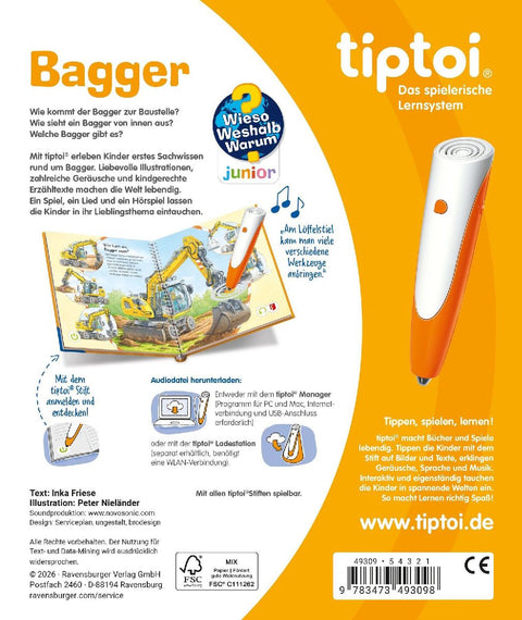 tiptoi® Wieso? Weshalb? Warum? junior - Bagger
