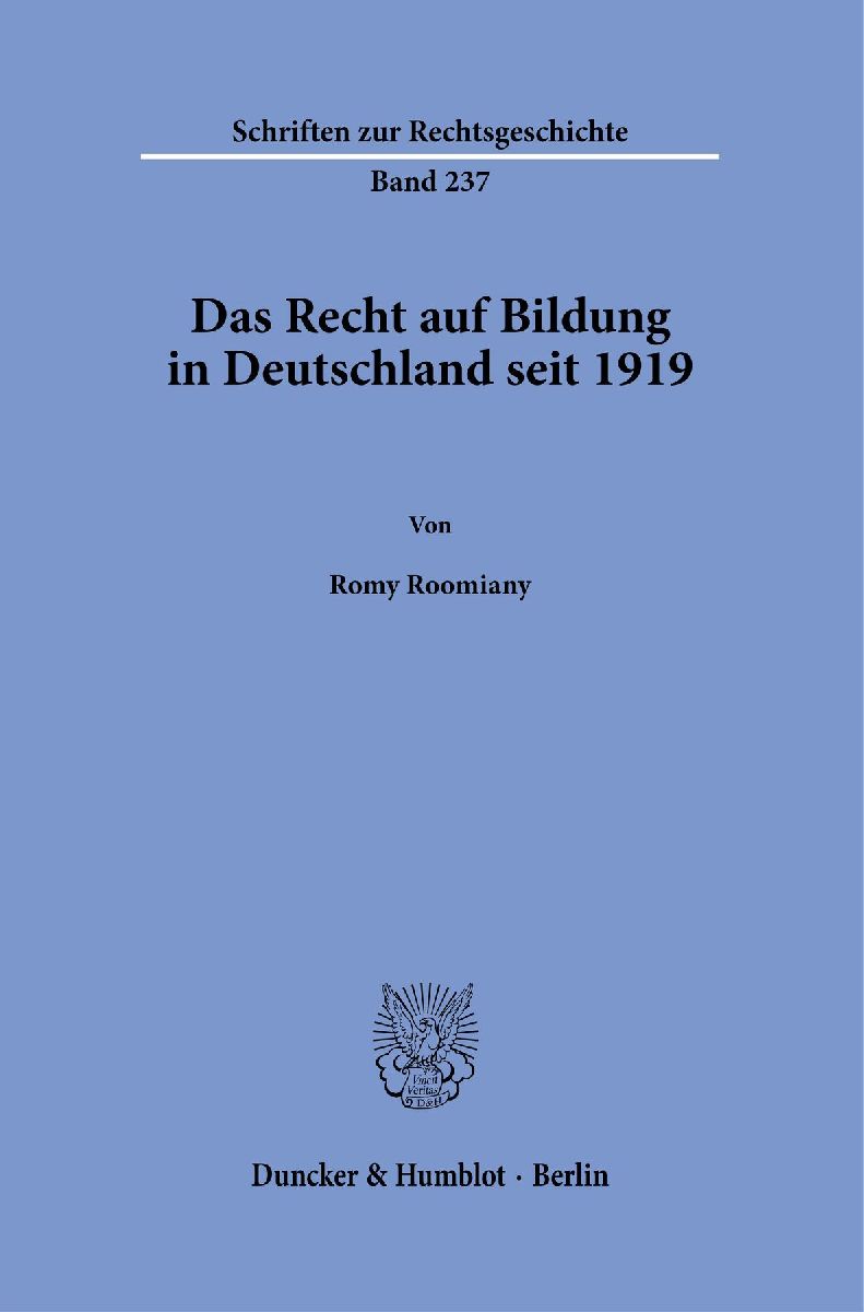 Das Recht auf Bildung in Deutschland seit 1919
